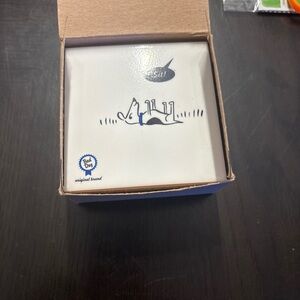 White Ceramic Coaster Set